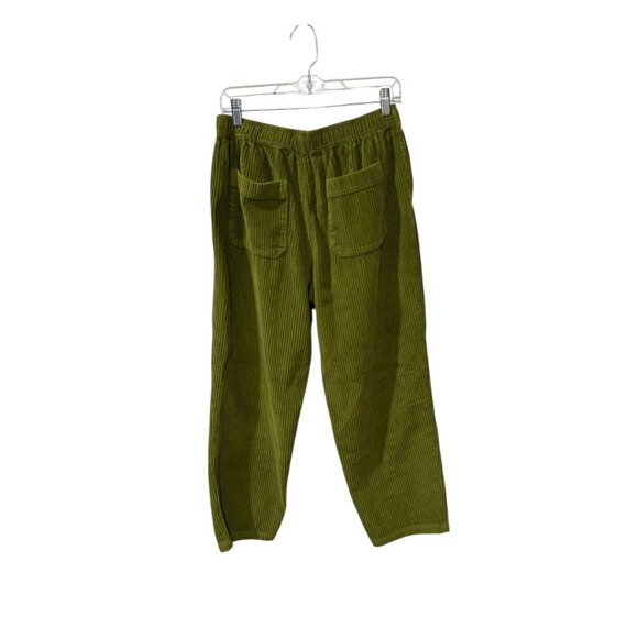 Urban Outfitters Womens Olive Green Corduroy Cropped Pants M - Picture 4 of 5